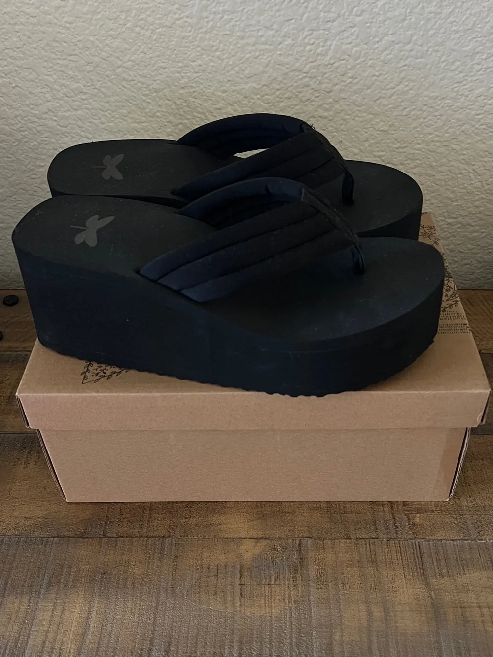 Free People Poolside Thong Wedgie platform flip flops